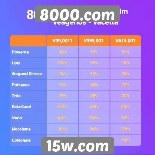 Comparativo entre 8000.com e plataformas concorrentes